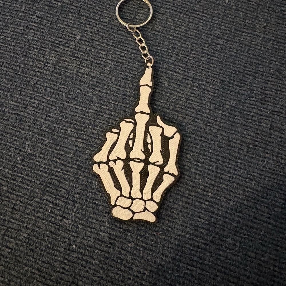 Skeleton Hand Keychain